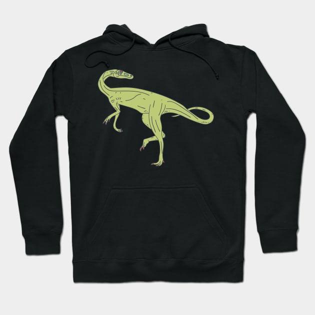 Elaphrosaurus - Bipedal Dinosaur - Extinct Ceratosaur Hoodie by DeWinnes